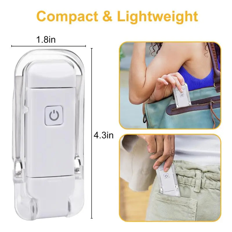 USB Rechargeable Clip-On LED Book Light
