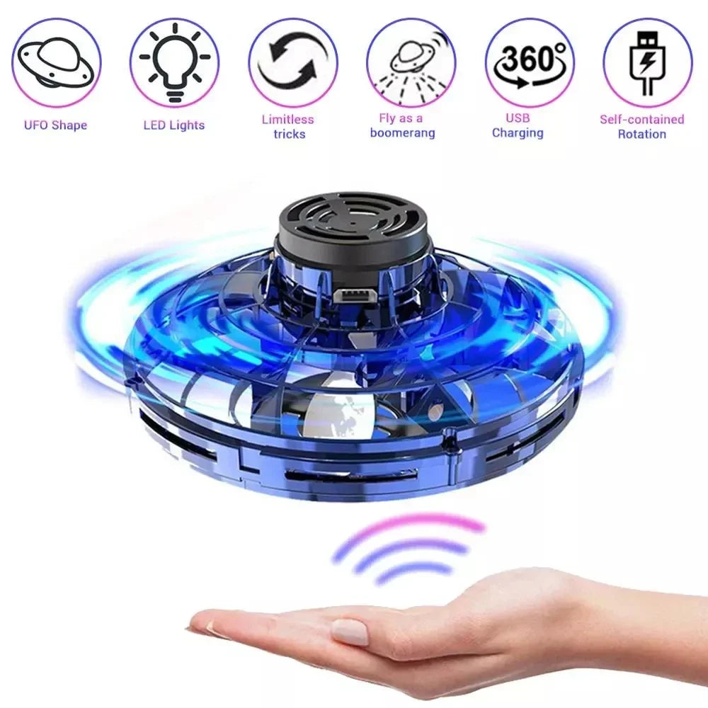 Light-Up Flying UFO Spinner Toy