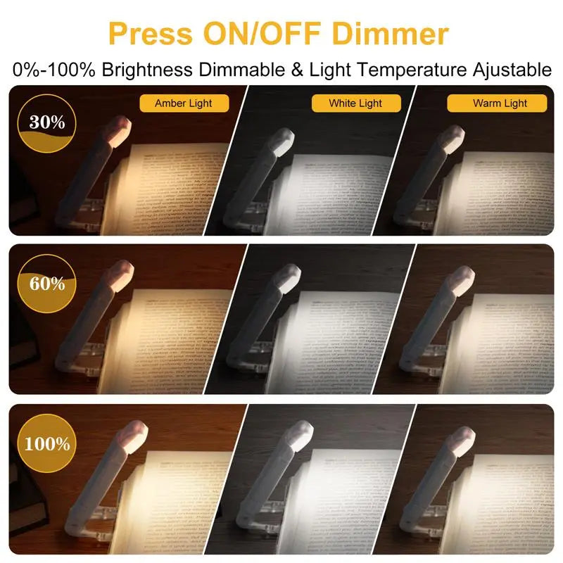 USB Rechargeable Clip-On LED Book Light