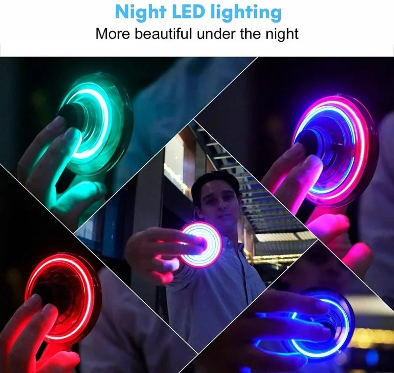 Light-Up Flying UFO Spinner Toy