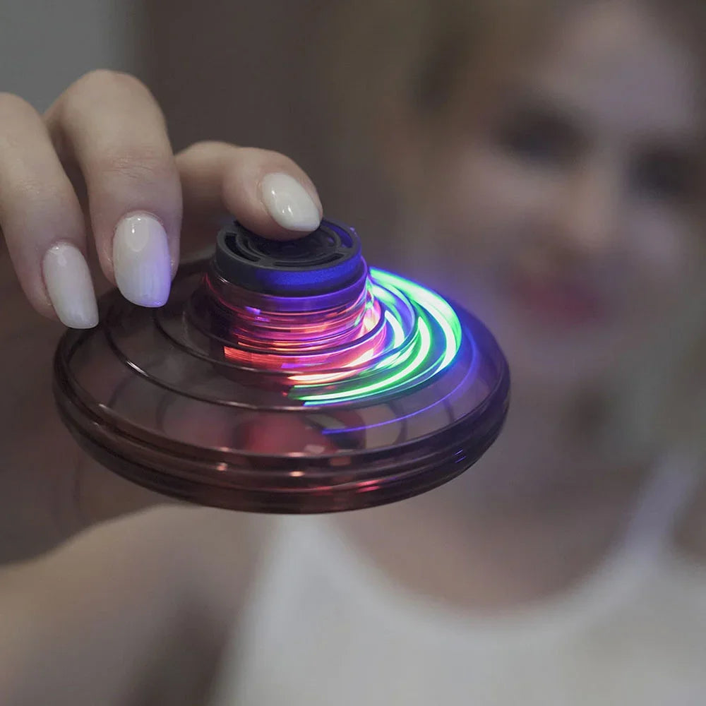 Light-Up Flying UFO Spinner Toy